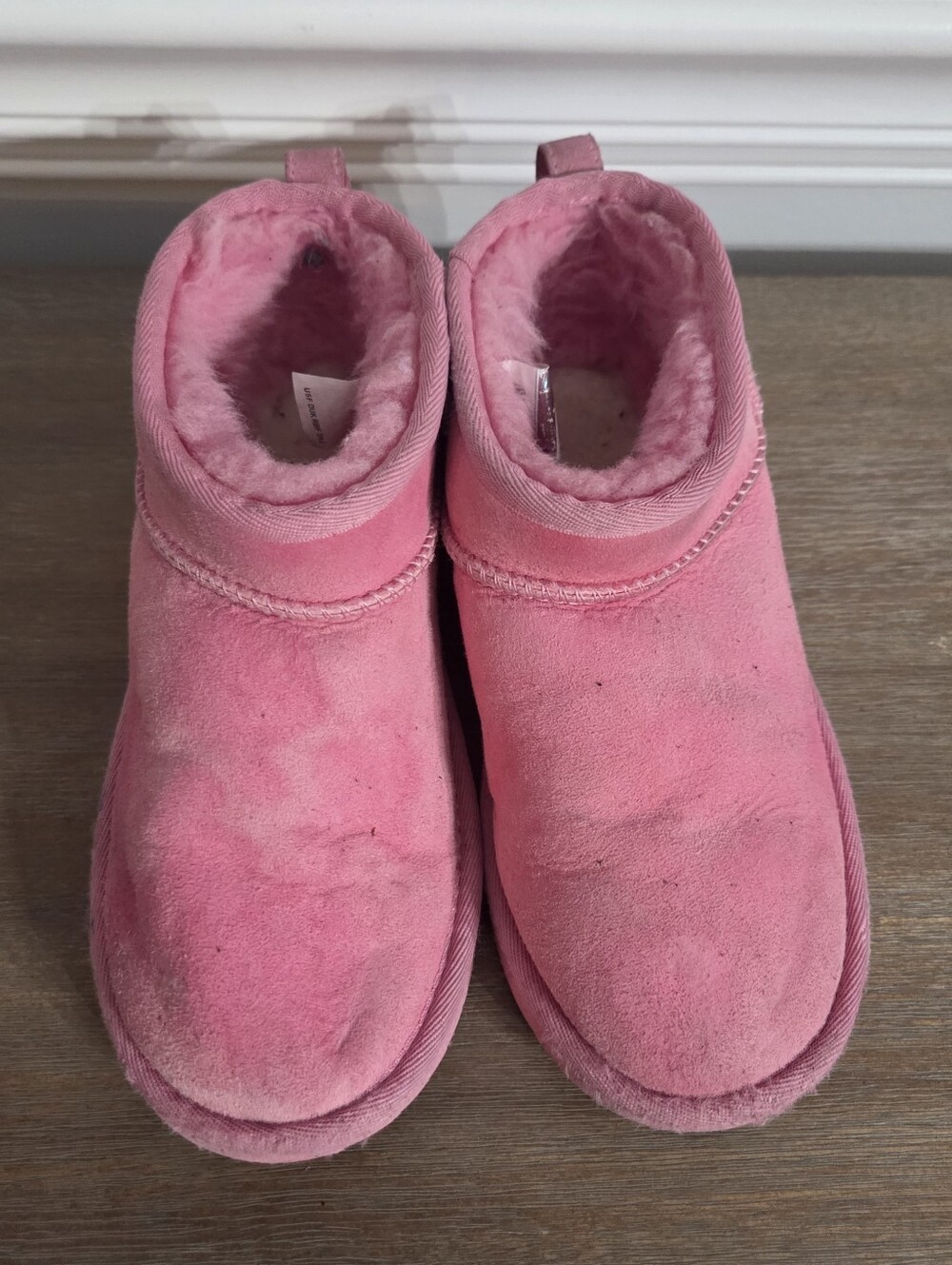 UGG Kids Classic Ultra Mini Suede Boots Sachet Pink Size 3 YOUTH